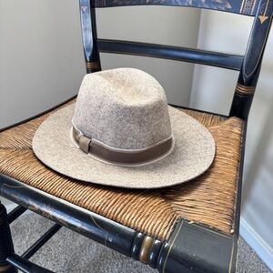 Beige Tan Wool Fedora HatAttack for India Hicks